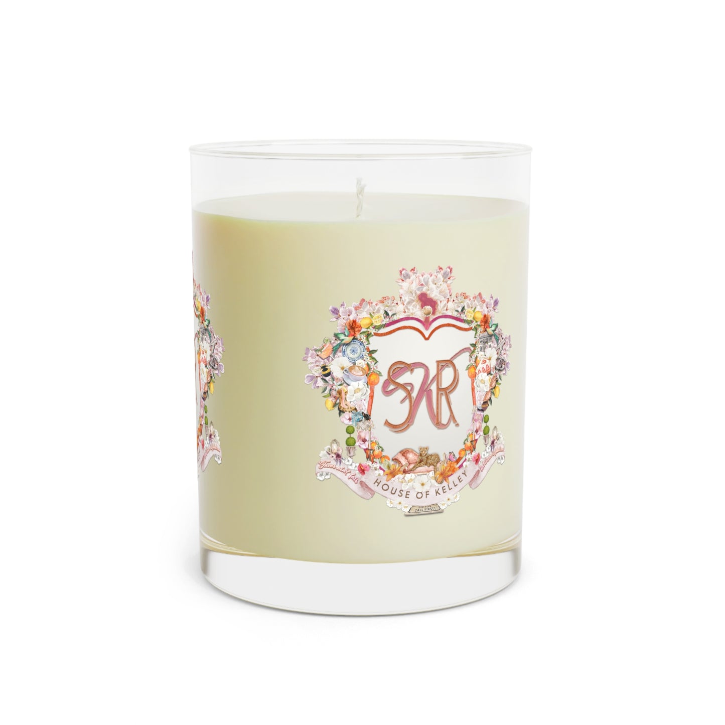 SRK Crest Scented Candle - Glass, 11oz