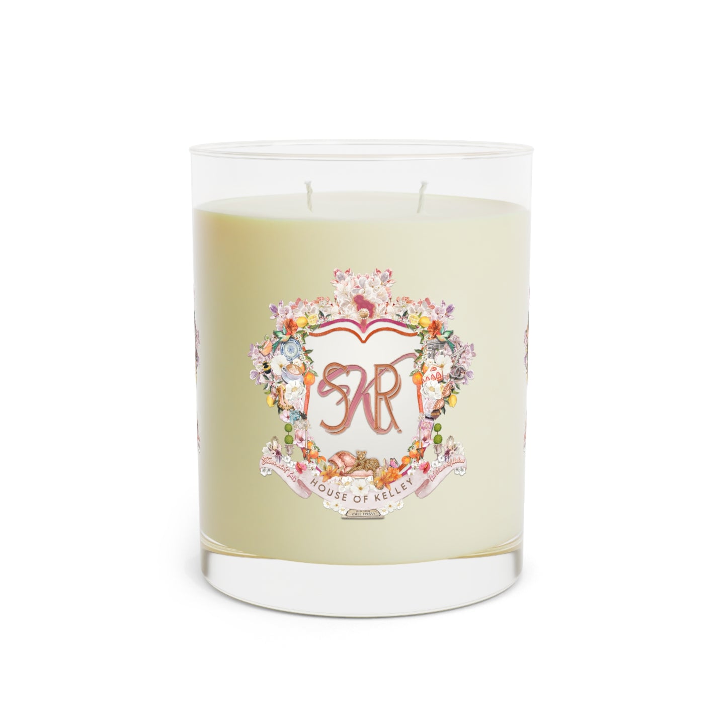 SRK Crest Scented Candle - Glass, 11oz
